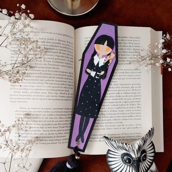 Wednesday Addams, bookmark, zakładka do książki