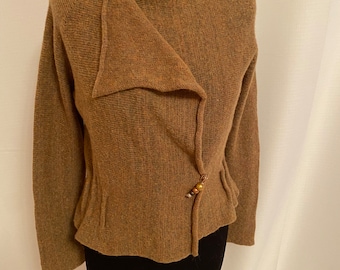 Häkeln Sie oben offenen ärmellosen Pullover, Longline Strickjacke, Boho Chic Layering Essential, Damen Gemütliche Kleidung