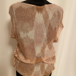 Sleeveless Knit Tank Top Summer, Hand Knit Lightweight Sweater, Unique Gift For Her, Women&#39;s Layering Top