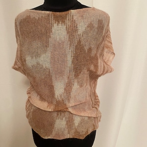 Hand Knit Sleeveless Layering Top, Summer Tank, Lightweight Sweater, Unique Gift For Her, Knit Tank