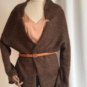 Mohair Sweater Bridal Shrug, Women Bolero Wool Jacket, Knitted Coat Orange, Wedding Cardigan, Loving Gift Idea