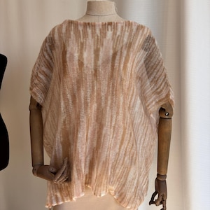 Mohair Blend Crochet Cardigan, Stylish Viscose Sweater, Lightweight Pullover, Versatile Knit Top, Perfect Mom&#39;s Gift