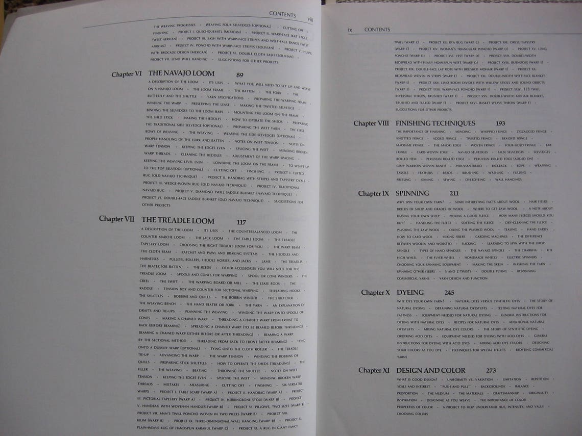 The Weaving Spinning and Dyeing Book by Rachel Brown Etsy