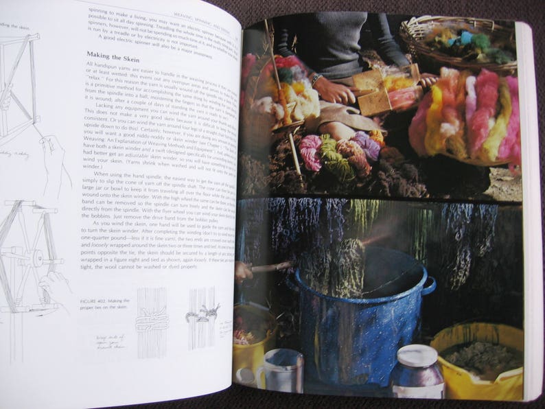 The Weaving Spinning and Dyeing Book by Rachel Brown Etsy