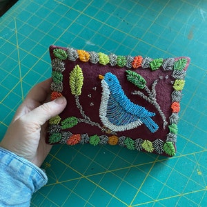 PDF Pattern: Beaded Birdy Pincushion