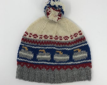 PDF Knitting Pattern - Curling Hat