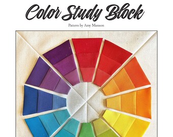 Color Study Block - PDF Quilting Block Pattern