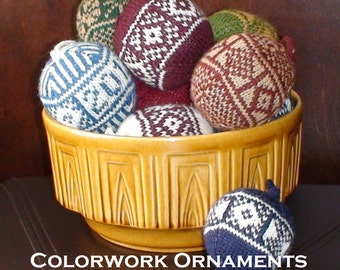 PDF Knitting Pattern - Colorwork Ornaments