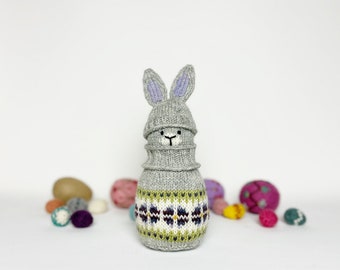 Colorwork Bunny - PDF knitting pattern