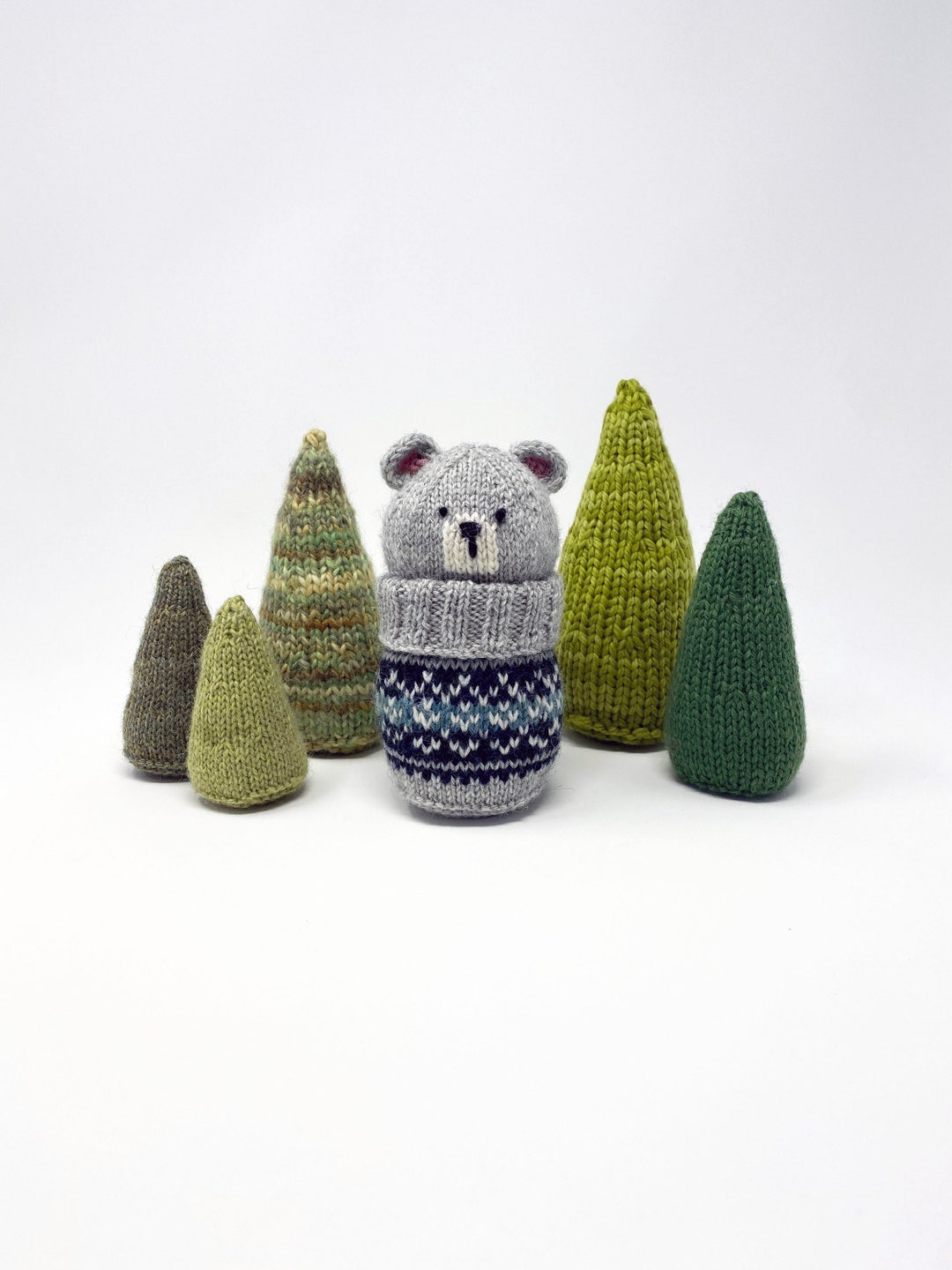 PDF Knitting Pattern - Colorwork Bear - Etsy