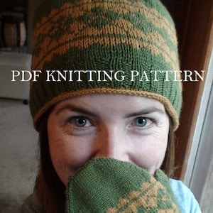 PDF Knitting Pattern - Argyle Cap