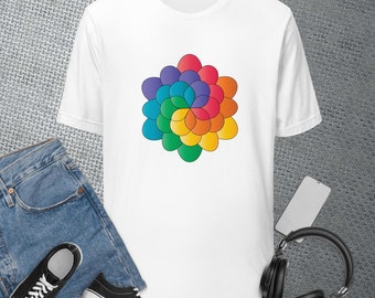 Flower Color Burst Unisex t-shirt