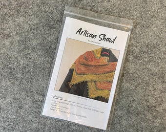 Printed Paper Copy Knitting Pattern - Artisan Shawl