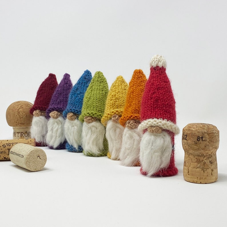 PDF Knitting Pattern: Wee Wine Cork Folk image 2