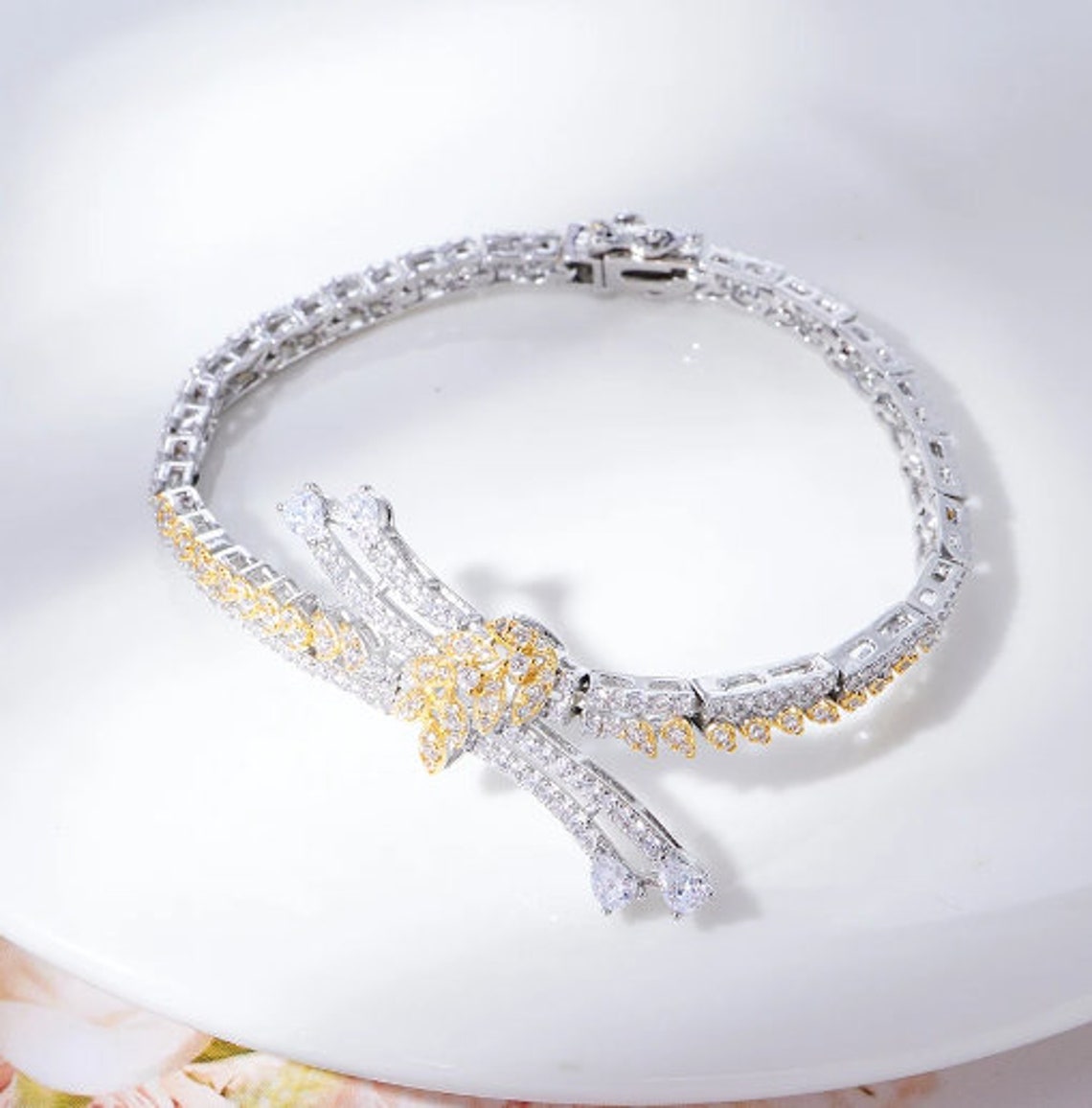 Luxury Cubic Zirconia Jewelry Set for Women – Dubai Bridal Necklace and Earrings