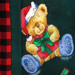 Travel Pillowcase Toddler Pillowcase Rambling Ted Teddy Bear Christmas Mice Celebrate Your Socks Off French Seams OOP HTF image 2