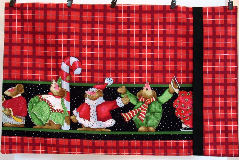 Travel Pillowcase Toddler Pillowcase Rambling Ted Teddy Bear Christmas Mice Celebrate Your Socks Off French Seams OOP HTF image 8