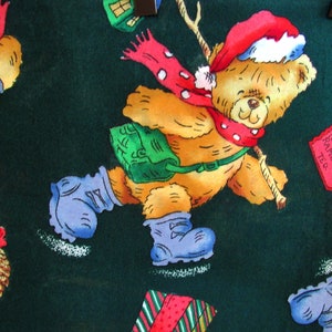 Travel Pillowcase Toddler Pillowcase Rambling Ted Teddy Bear Christmas Mice Celebrate Your Socks Off French Seams OOP HTF image 3