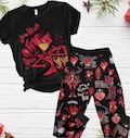 Haz.bin Ho.tel Xmas Pajamas, Hazbin Hotel Shirt, Angel Dust Christmas Pajamas, Alastor Women Pajamas, Alastor Hazbin Christmas Pajamas product logo