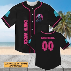 Personalized Darth Vader Baseball Jersey, Star Wars Jersey Shirt Men, Revenge The Sith Men Jersey, Disneyland Family Matching Shirt