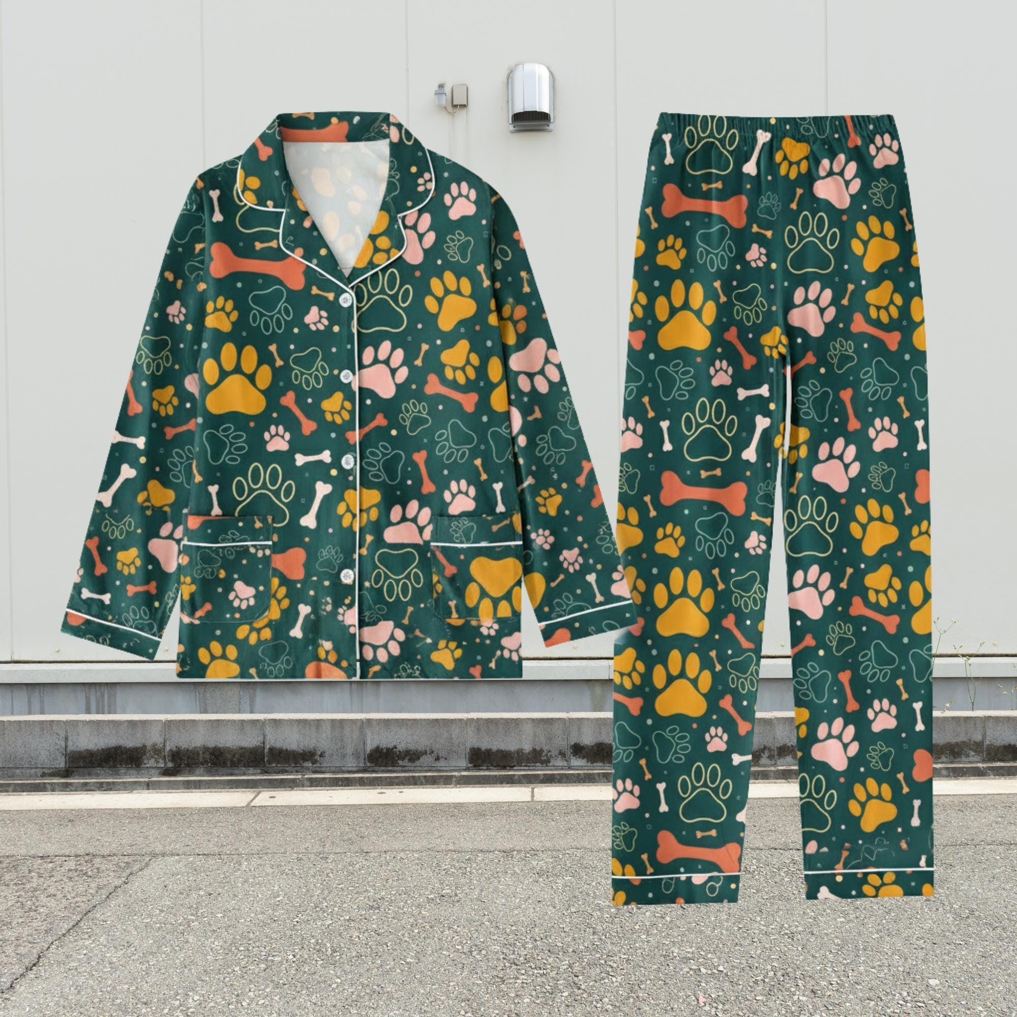 Discover Pet Paw Lover Christmas Pajamas Set,, Funny Animal Lover Matching Christmas PJs, Funny Paw Pajamas Cute Holiday Pajamas Family