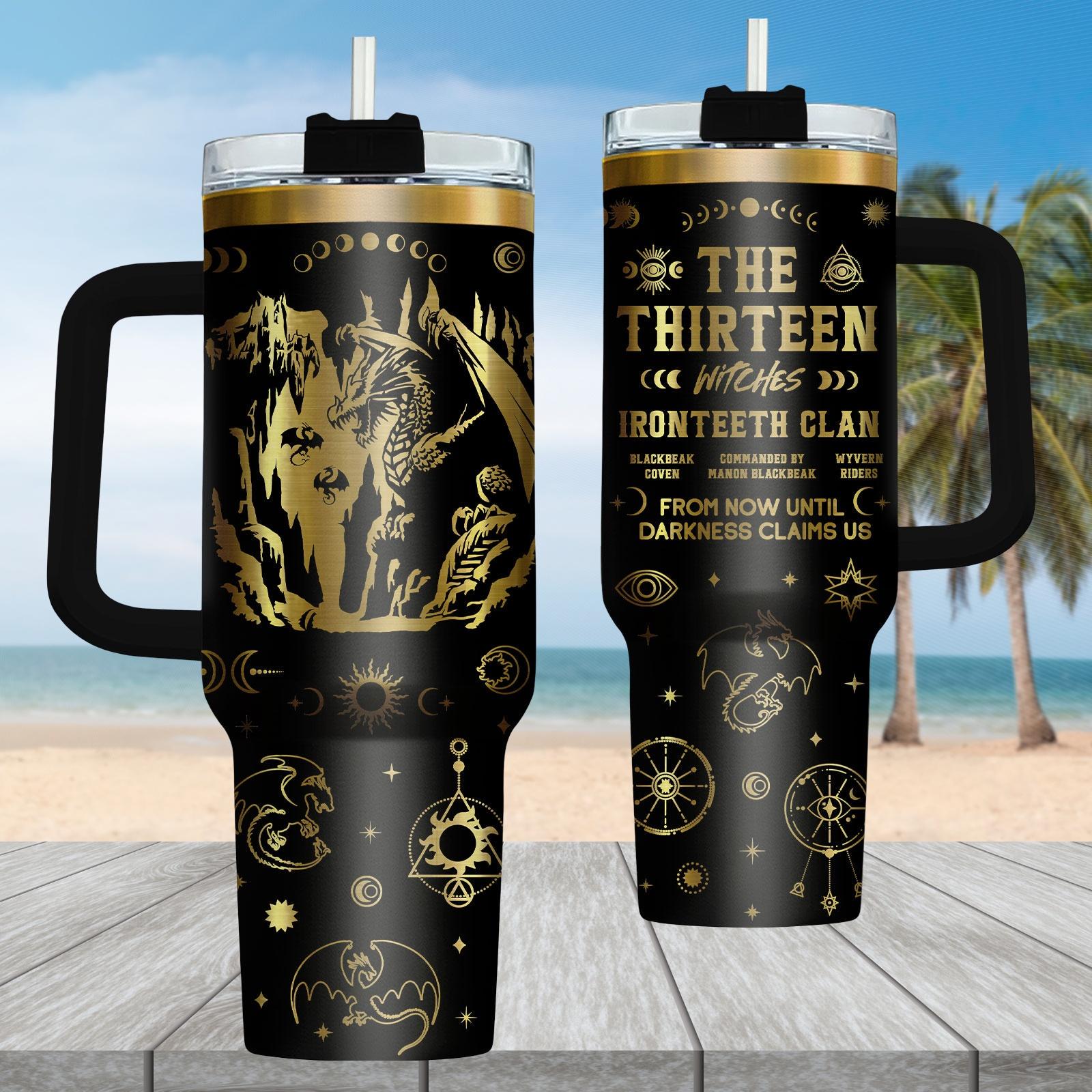 Discover Throne of Glass Engraved Tumbler, The Thirteen Fantasy Bookish Cup, Assassin Reader 40oz Tumbler, Sarah J Maas Drinkware Tumbler