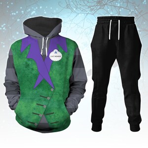 Oogie Boogie Costume Hoodie And Joggers, Halloween Town Cosplay Set, Nightmare Before Christmas Outfit, Disney Villain Cosplay Hoodie