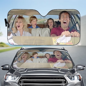 National Lampoon's Urlaubsauto Sonnenschutz, Lustiges Griswold Familie Auto Zubehör, Retro Comedy Auto Fensterabdeckung, Lustige Film Autoabdeckung