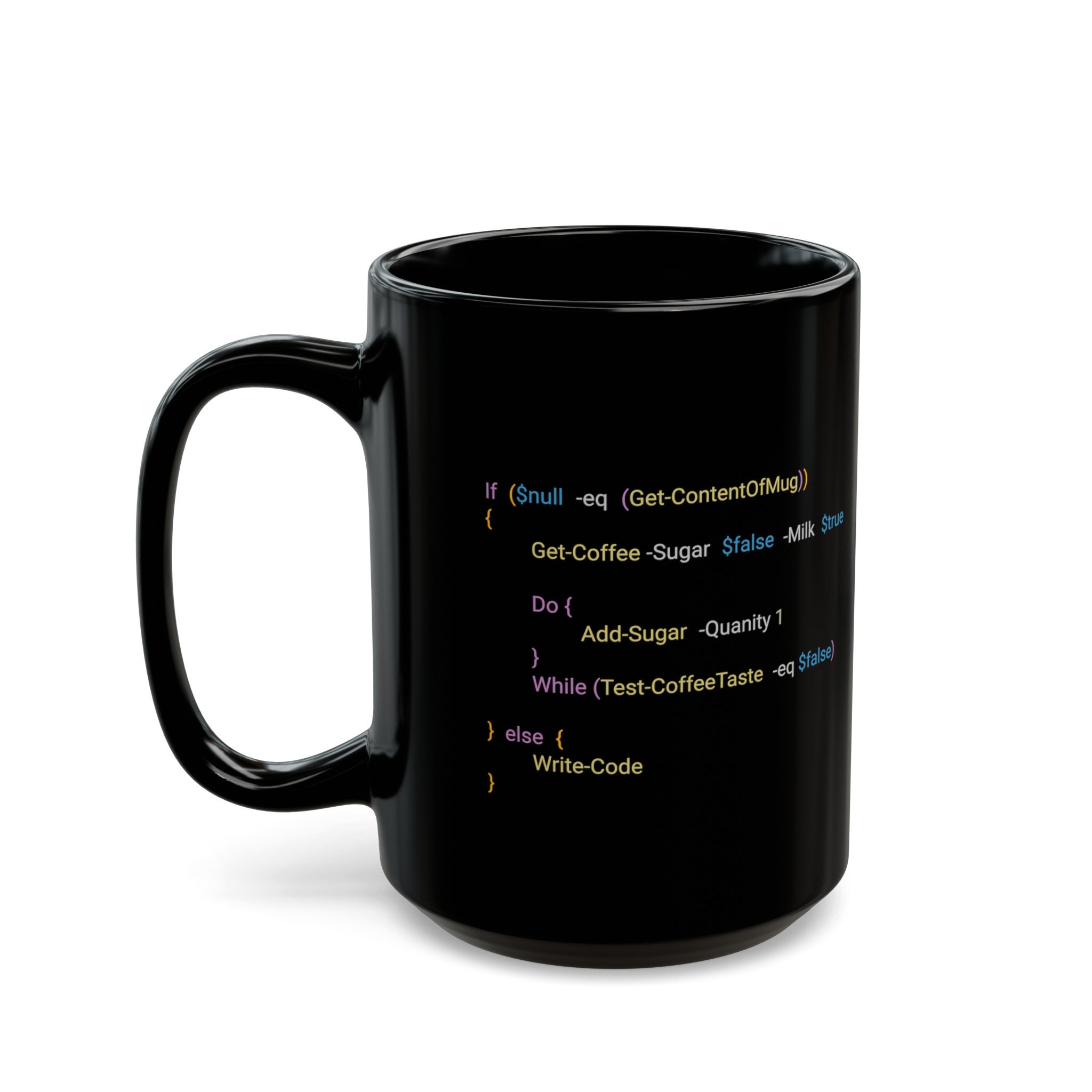 Programmer Mug Coffee With Milk, Powershell Mug, Coding Coffe Mug ...