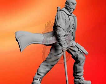 Vampire Hunter - 32mm Miniature 40mm Miniature | DnD mini | Superhero | Wargame | Compatible Zombicide A