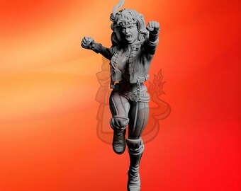 Absorber Girl - 32mm Miniature 40mm Miniature | DnD mini | Superhero | Wargame | Compatible Zombicide A