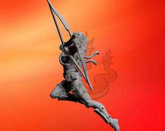 Dani Moonstar - 32mm Miniature 40mm Miniature | DnD mini | Superhero | Wargame | Compatible Zombicide A