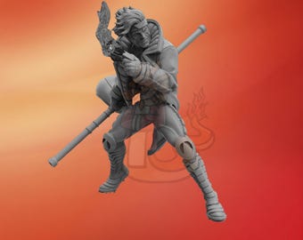 Gambler - 32mm Miniature 40mm Miniature | DnD mini | Superhero | Wargame | Zombicide compatible