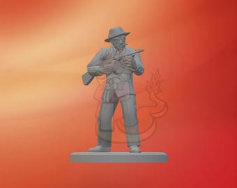 Pack 6x Investigators Miniatures Arkham Horror AH LCG / Lovecraft - Researchers 12