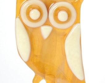 Carmel and Cream Owl ornament-owl ornament-bird ornament-bird lovers-birders