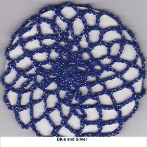 matallic/cotton hair bun covers
