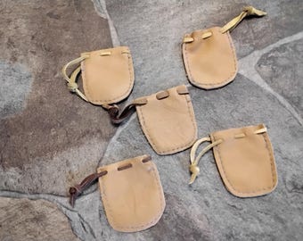 Leather Medicine Bag Drawstring Pouch For 1