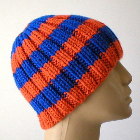 mens blue beanie hat