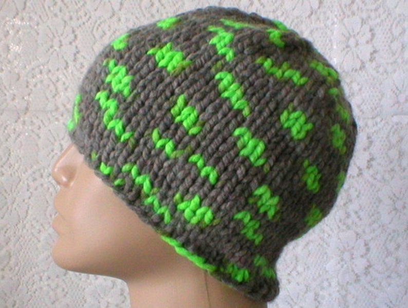 neon green winter hat