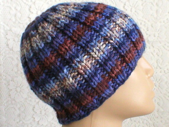 mens brown beanie hat