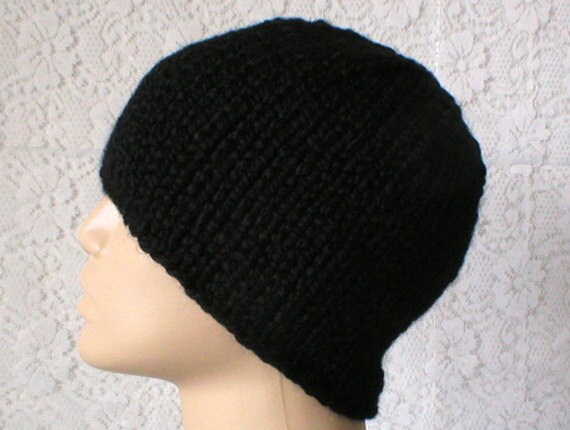 black beanie hat mens