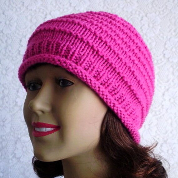 womens pink beanie hat