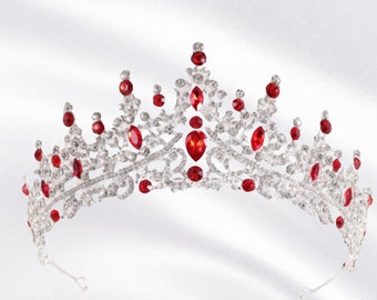 Regal Splendor" Tiara-collectie: bruids-, koningin- en prinsestiara's - perfect voor bruiloften, proms en op Bridgerton geïnspireerde glamour