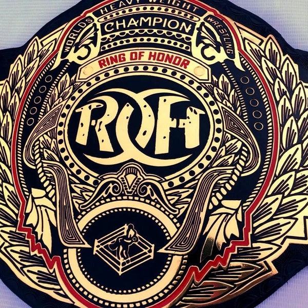 Anneau d'honneur de la ROH ceinture de championnat de lutte taille adulte pour lui cadeaux boxe réplique wwe wwf iwgp ufc bmf wbc wba wbo nwa champions