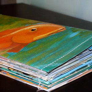 Recycled Envelopes. Set of 20. Made from Old Children's Books. image 5