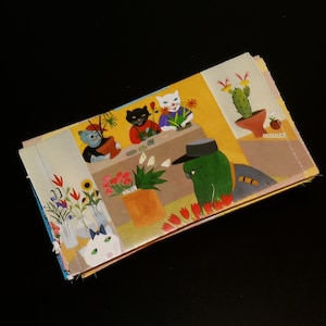 Recycled Envelopes. Set of 20. Made from Old Children's Books. image 1