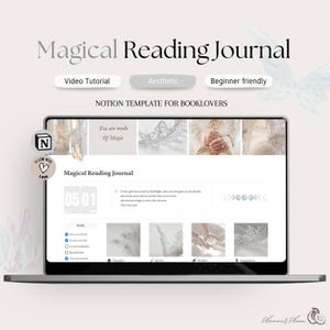 Digital Reading Journal 2025 | Notion Book Tracker | Reading Tracker | Reading log | Book log