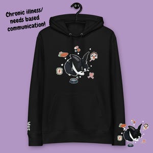 Sudadera con capucha "El conejo necesita comunicación"