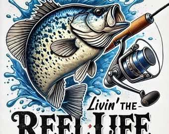 The Reel Crappie Life Tumbler Wrap Digital Download