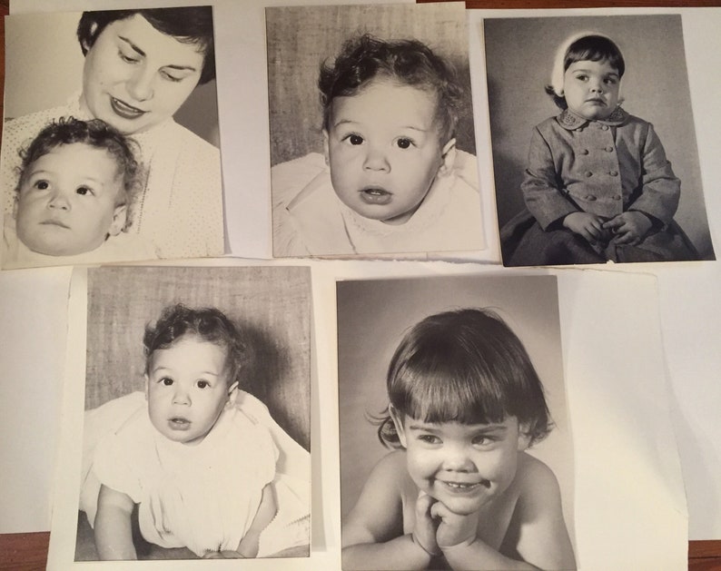Vintage 50s Lot Of Five 5 Large Baby And Little Girl With Etsy